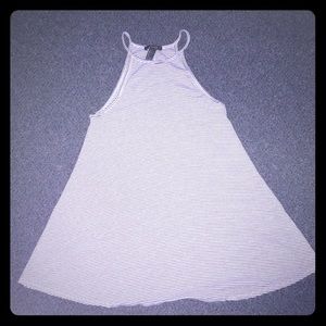 Forever 21 Striped Mini Halter Dress